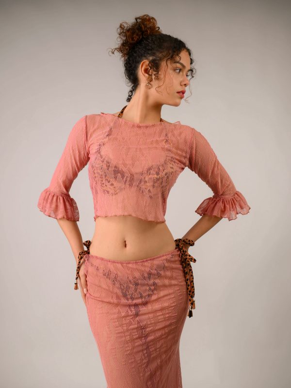 Conjunto Clavel Palo Rosa